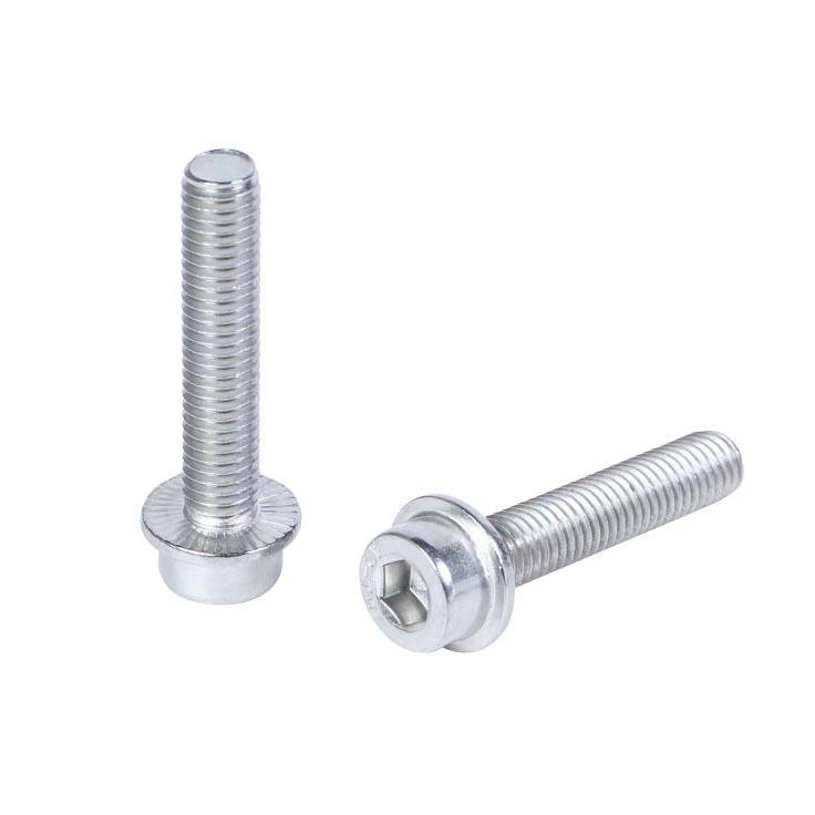 Łeb sześciokątny DIN251 ze śrubami z kołnierzem ząbkowanym