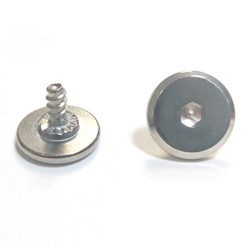 Duża śruba podkładkowa z łbem sześciokątnym z płaskim łbem do kubka termicznego